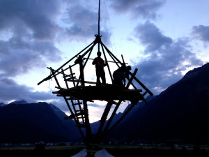 das Bild zeigt einen Pfadilagerplatz